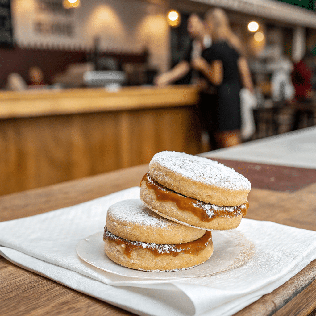 Two alfajores stacked
