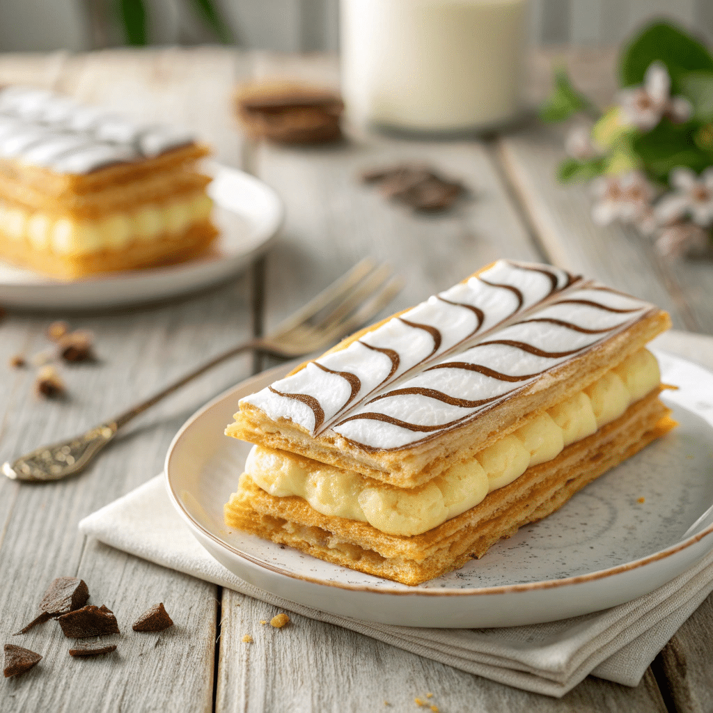 Napoleon pastry dessert