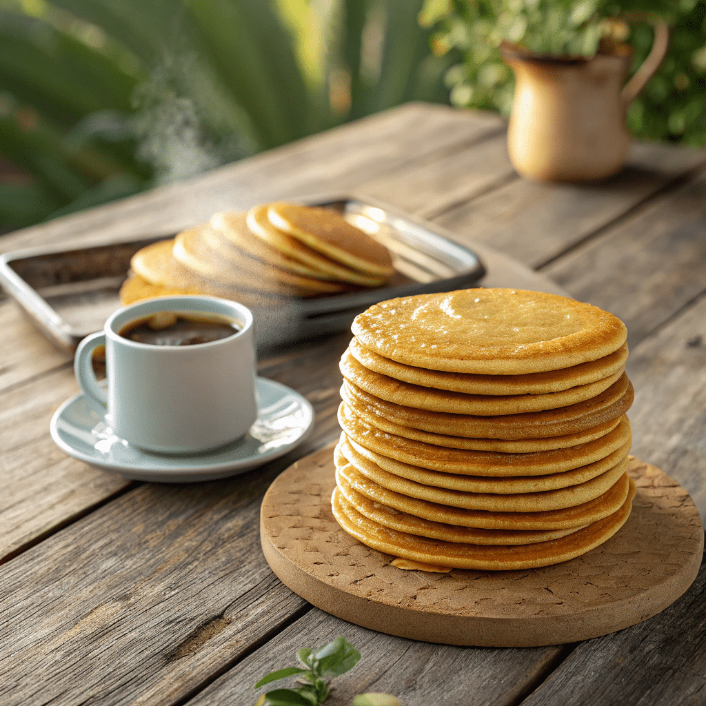Colombian obleas with arequipe