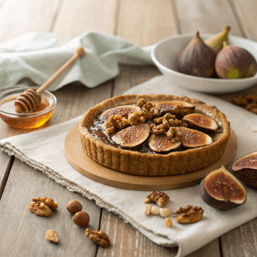 walnut fig tart