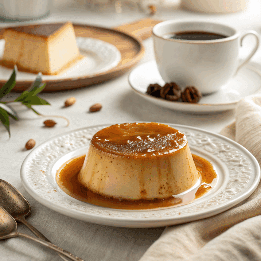 coffee caramel flan