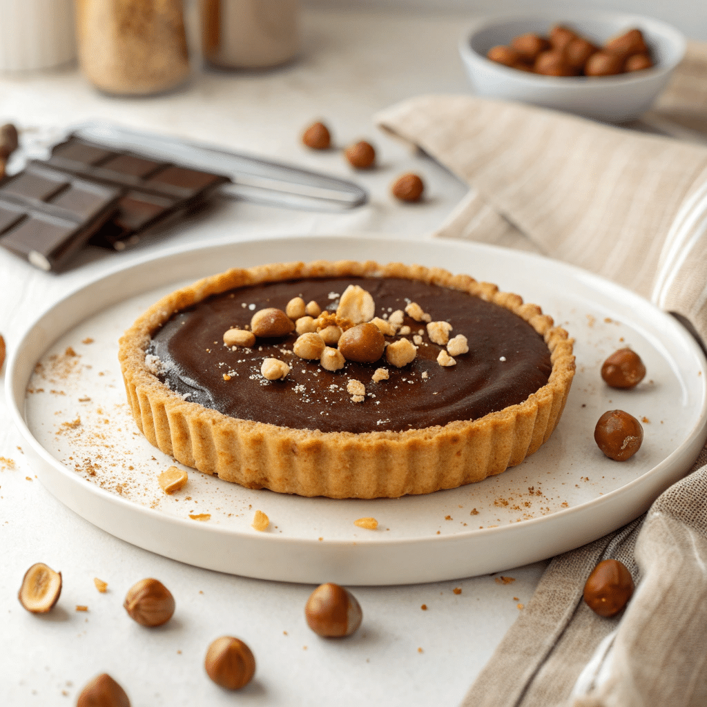 hazelnut chocolate tart
