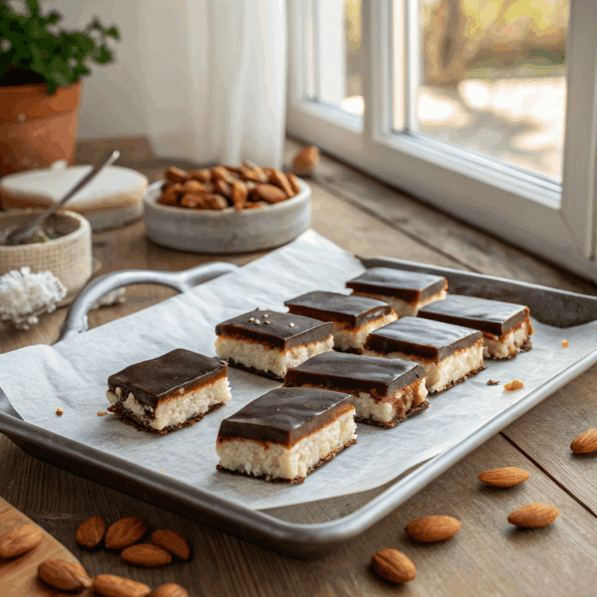 homemade Almond Joy bars