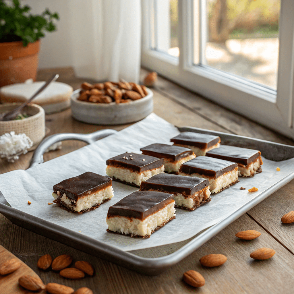 homemade Almond Joy bars