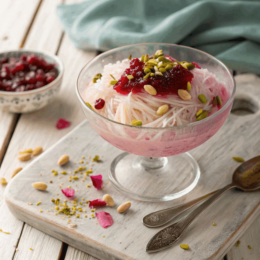 Iranian faloodeh with rosewater