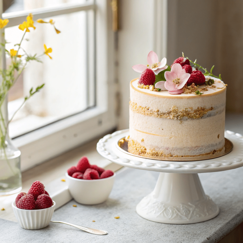 russian champagne cake dessert
