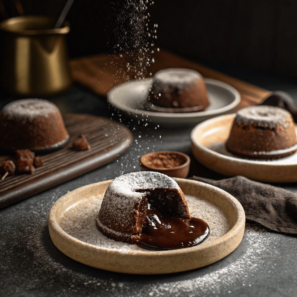 mini chocolate lava cakes