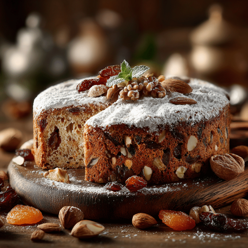 italian panforte fruit nut cake