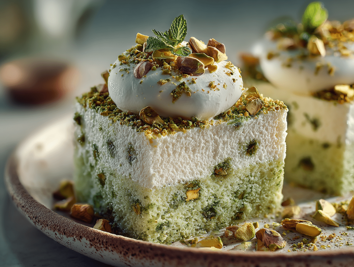 pistachio milk cake variant