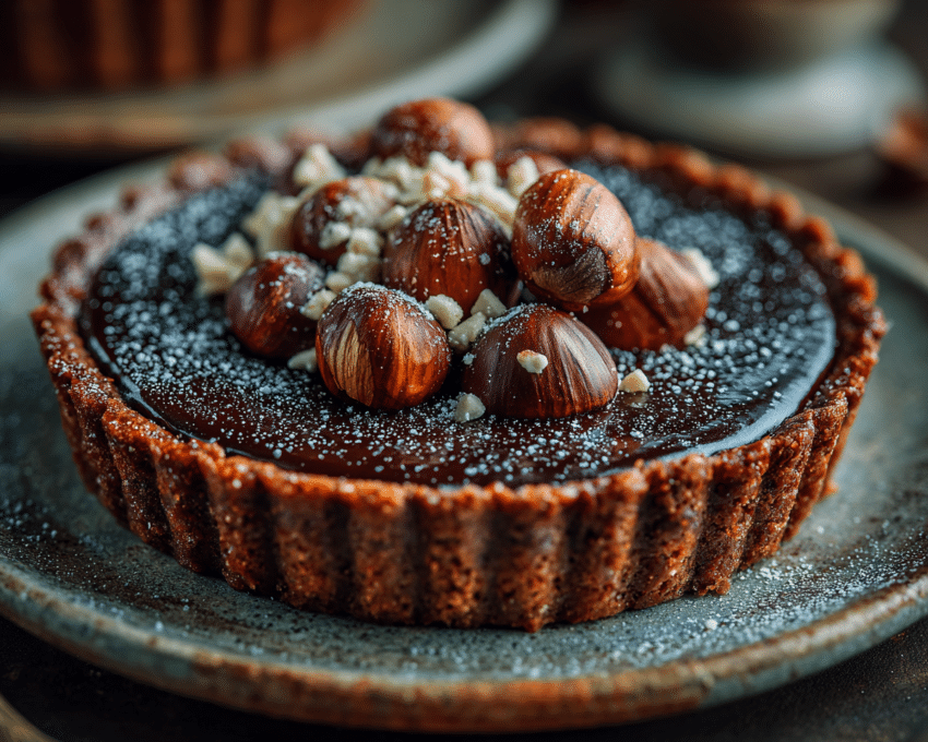 hazelnut gianduja tart