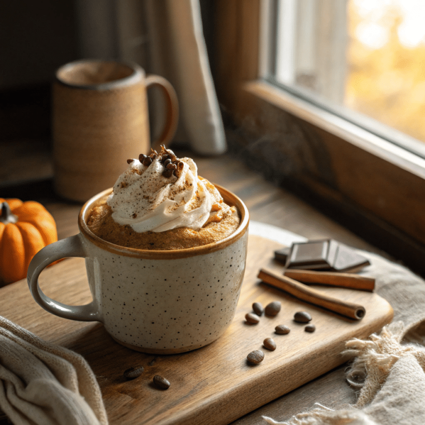 pumpkin chai latte mug cake recipe