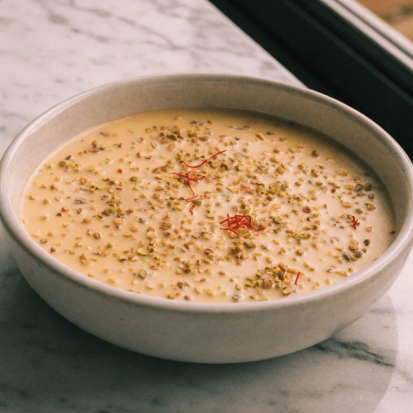 saffron milk pudding