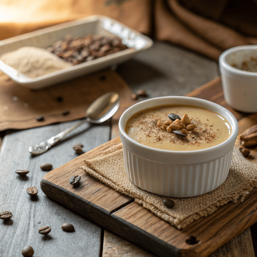 cardamom coffee custard