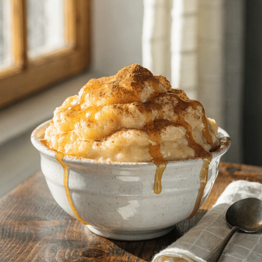 Romanian gris cu lapte semolina pudding