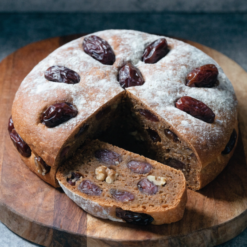 Babylonian date bread sweet loaf