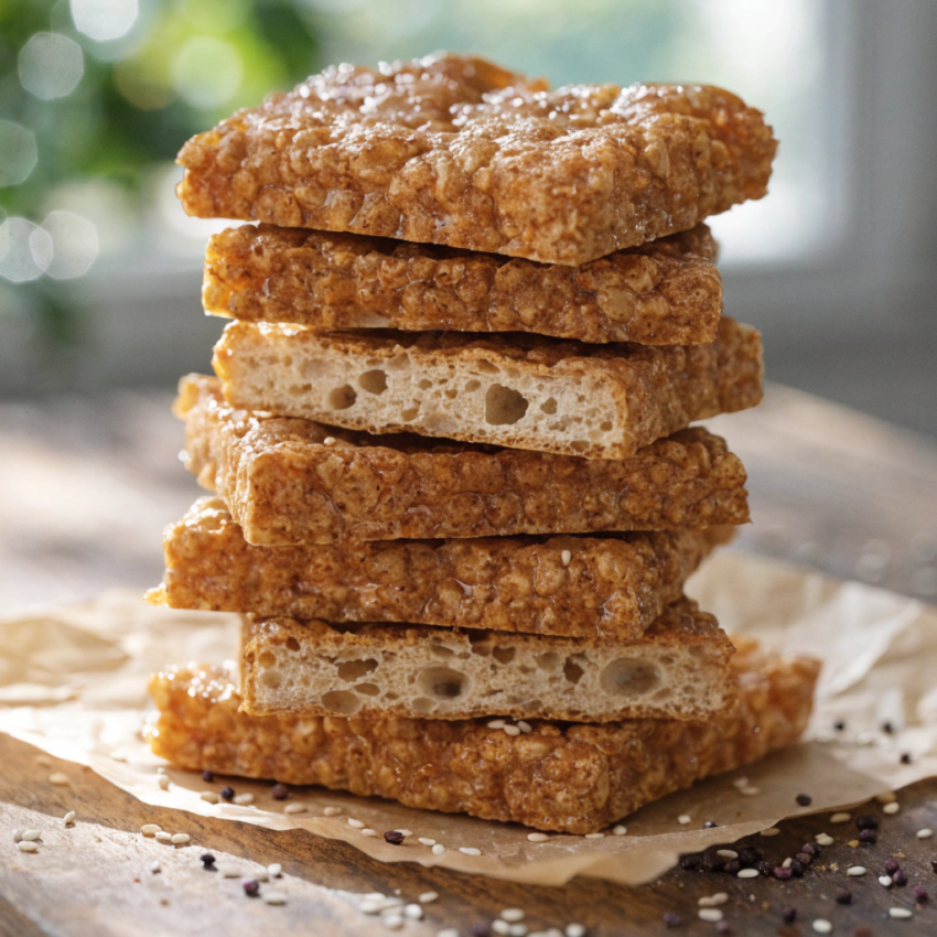 Aztec amaranth candy bars stacked