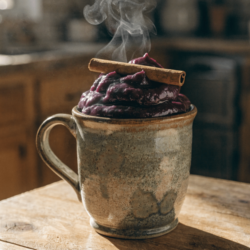 Bolivian api morado corn pudding