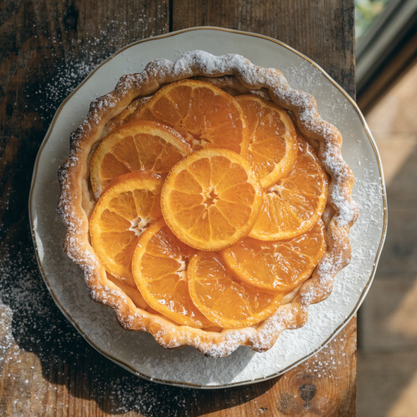 French confit orange tart