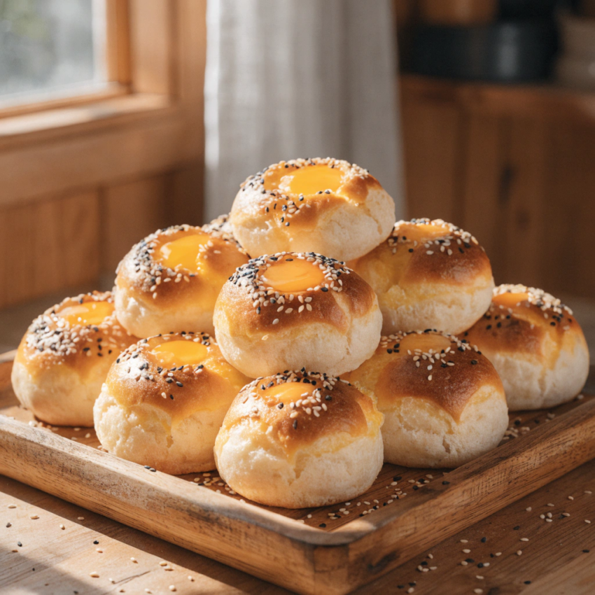 freshly baked Korean gyeran ppang sweet egg breads