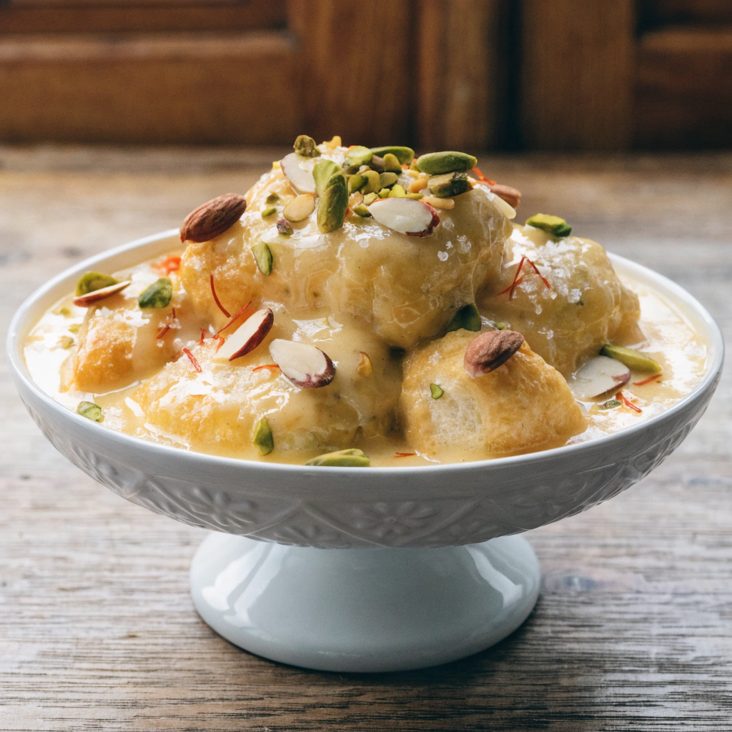 Indian Shahi Tukda Bread Pudding Recipe