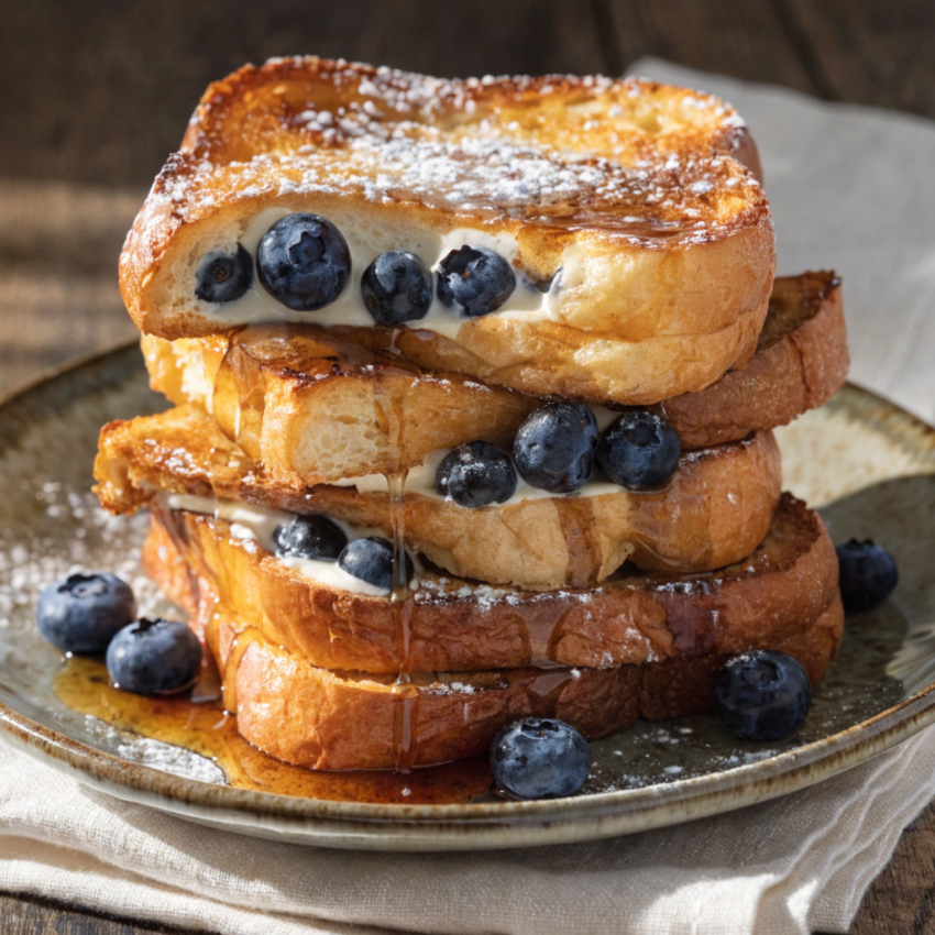 French pain perdu stuffed toast