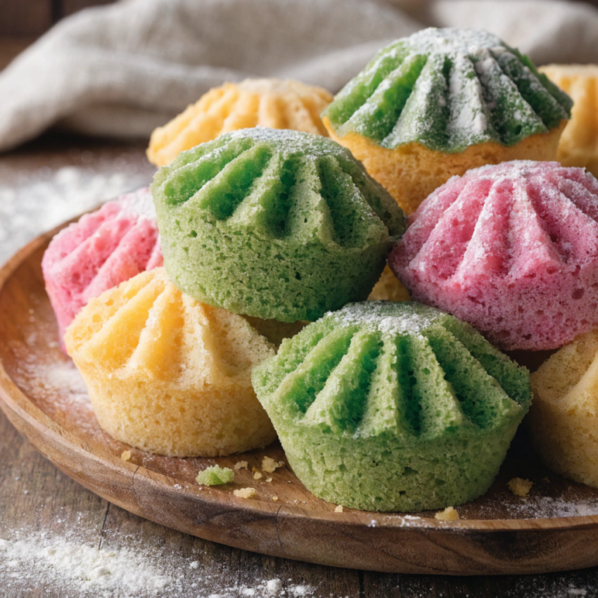 Indonesian bolu kukus cakes