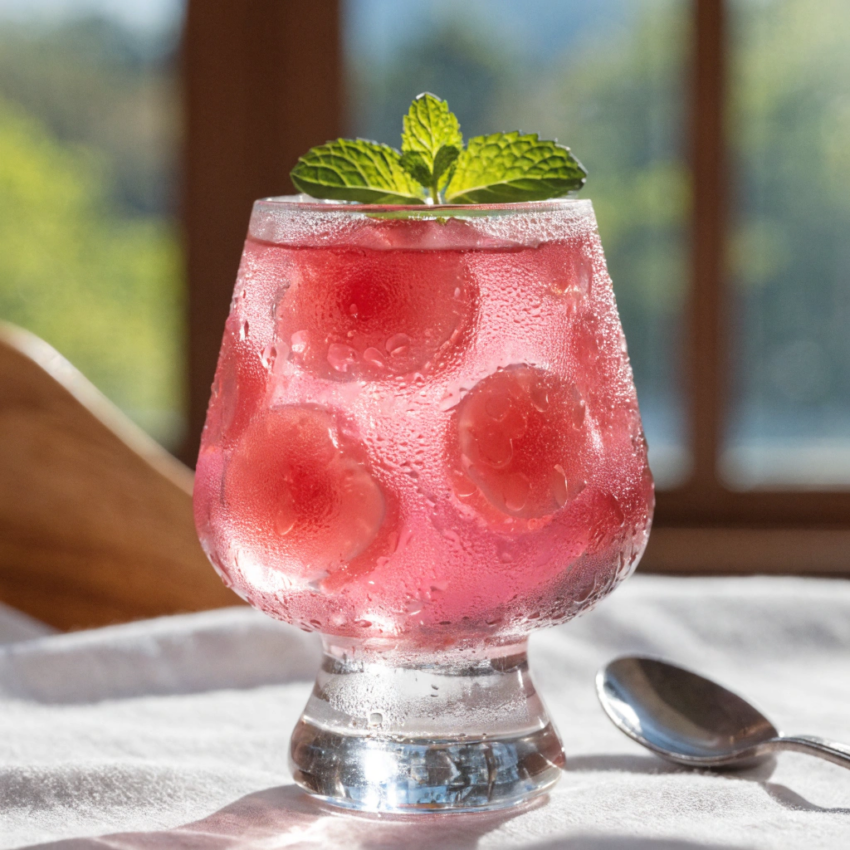 Japanese ume plum jelly dessert