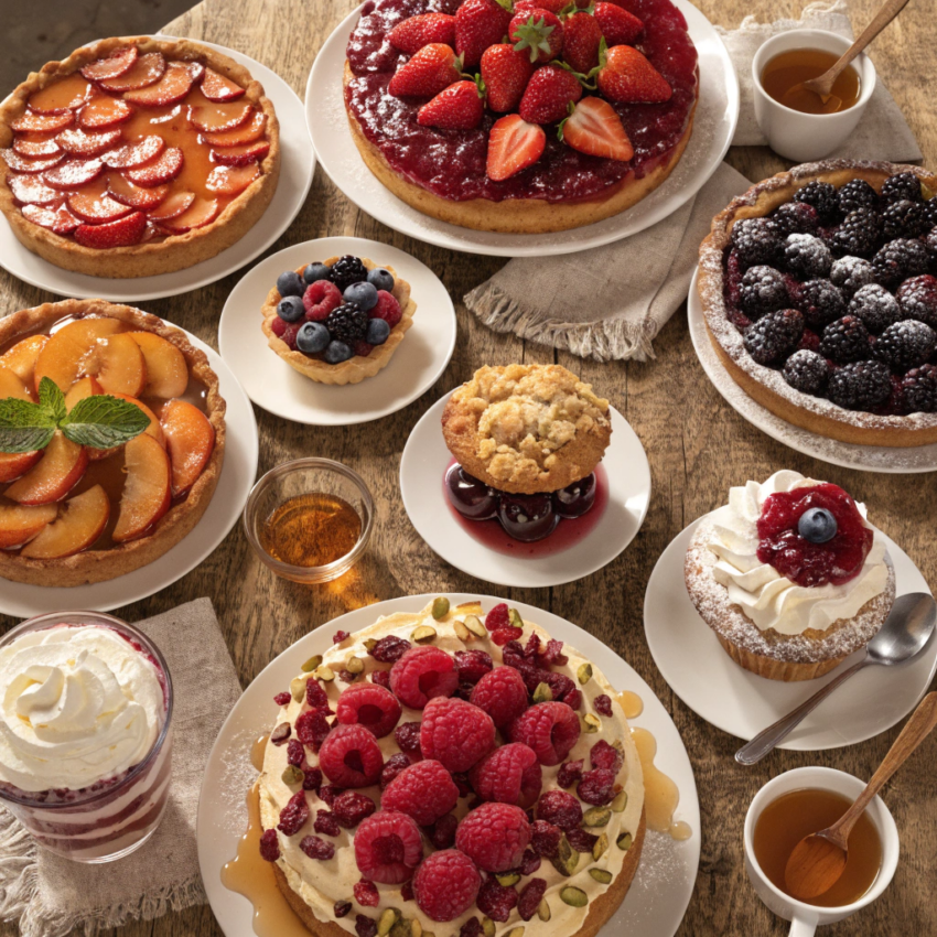 10 different desserts made with preserved fruits