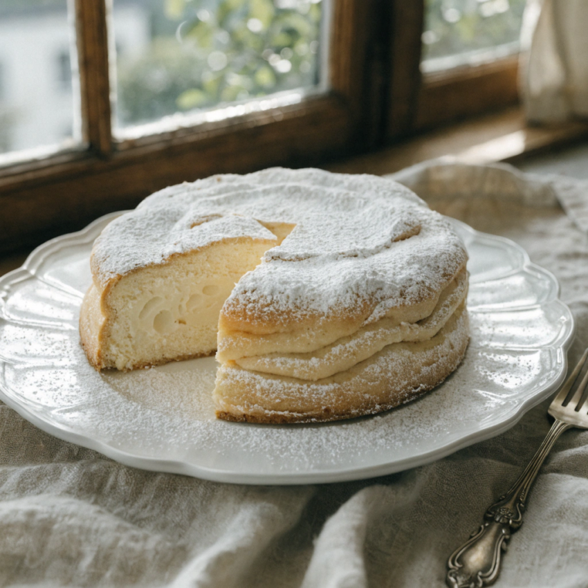 German quark vanilla cake